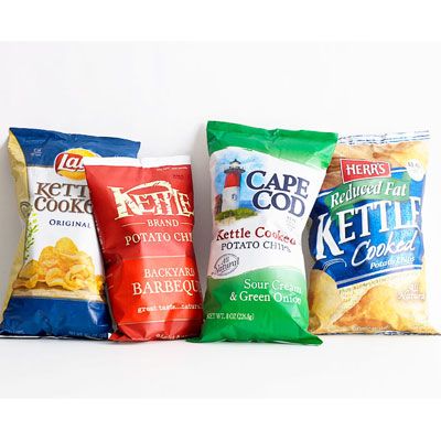<p>Looking for more ways to use America's favorite snack food? Go beyond the bowl and add potato chips to these savory and sweet foods for added crunch and flavor. Then, keep clicking through to spice up snack time with 8 exciting options<strong>.</strong></p>
<p><strong>Hot 'n' Cheesy Chips</strong>: Spread 5 oz (4 cups) plain chips on a foil-lined baking sheet. Sprinkle with ½ tsp Cajun seasoning and ½ cup grated Cheddar and bake at 400°F for 5 minutes.</p>
<p><strong>Crispy Chicken Strips</strong>: Coat chicken tenders (or boneless, skinless chicken breasts cut lengthwise into thirds) in crushed potato chips (use barbecue or jalapeño for zing), pressing gently to help them adhere. Bake at 400°F until cooked through, 12 to 15 minutes.</p>
<p><strong>Crunchy Mac 'n' Cheese</strong>: Crush 1 cup potato chips, then toss with 2 scallions (finely chopped) and 2 Tbsp chopped parsley. Sprinkle over mac 'n' cheese and bake for 20 minutes.</p>
<p><strong>Chocolate Treats</strong>: Sprinkle crushed plain chips over chocolate fudge before it sets or over chocolate brownies before they go in the oven.</p>