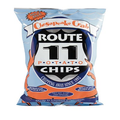 <p>There's nothing fishy about these salty snacks — Old Bay Seasoning provides all the flavor of the sea. <em><a href="http://www.rt11.com/product/34/chesapeake-crab" target="_blank">Rt11.com</a></em></p>