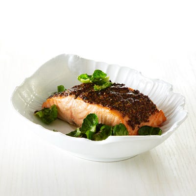 Roast Salmon with Whole-Grain-Mustard Crust