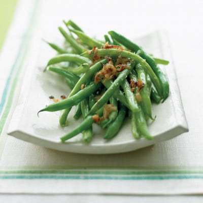 Green Beans with Caramelized Shallots