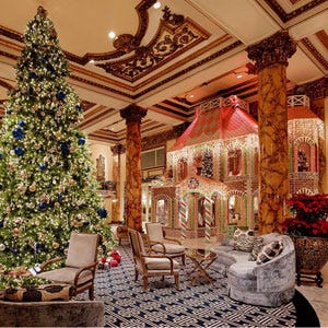 <p>A small-scale gingerbread house just isn't enough for The Fairmont in San Francisco. Every year the hotel constructs a two-story display out of gingerbread bricks and gallons of royal icing. Now <i>that's</i> a gingerbread house.</p>