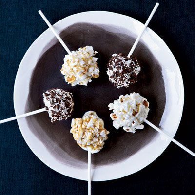 <p>You will need a small, half-ounce ice cream scoop to make these pops, which were inspired by movie-theater snacks.</p><p><b>Recipe: </b><a href="/recipefinder/ice-cream-bonbon-pops-recipe-fw0213" target="_blank"><b> Ice Cream Bonbon Pops</b></a></p>