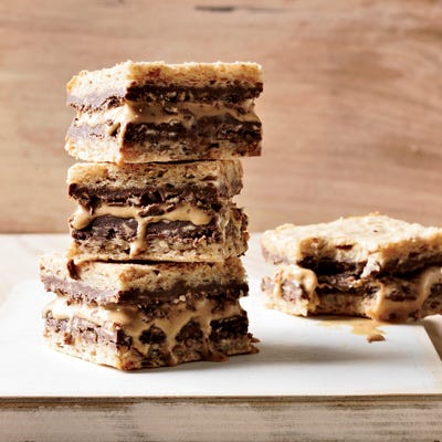 Hazelnut, Nutella, and Caramel Ice Cream Sandwiches