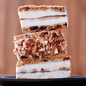 Chocolate Chip Cookie Ice Cream Bars