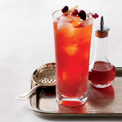 This festive, sweet-tart cocktail will make a splash at your party.
 Recipe: Cranberry-Spice Cocktail
