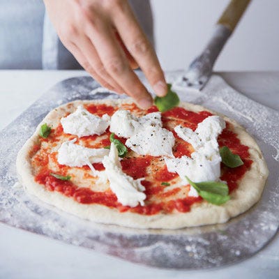Margherita Pizza with Tomato, Mozzarella, and Basil