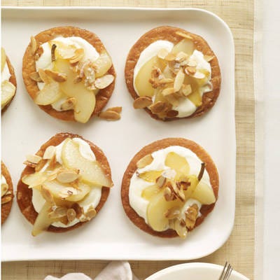puff pastry pear tartlets