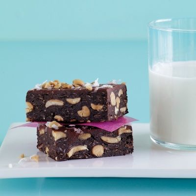 <p>These easy peanut-and-coconut-laced fudge brownies are sure to become your go-to recipe for chocolate cravings.</p>
<p><b>Recipe:</b> <a href="http://www.delish.com/recipefinder/no-bake-fudge-brownies-recipe-mslo0812" target="_blank"><b>No-Bake Fudge Brownies</b></a></p>