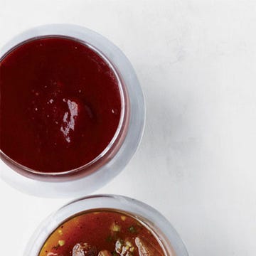 <p>This stellar sauce is smoky from the adobo and tangy from the cider vinegar.</p><p><b>Recipe: </b><a href="http://gogonow.org/chipotle-maple-barbecue-sauce-recipe-fw0613%22 target="_blank"><b>Chipotle-Maple Barbecue Sauce</b></a></p>