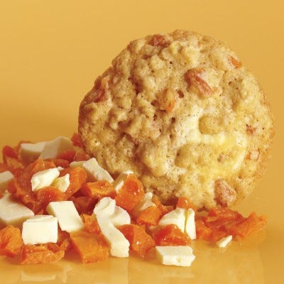 Oatmeal Cookies with Dried Apricots and White Chocolate