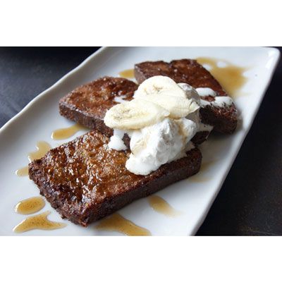 <p>If the words "grilled banana bread French toast" don't get you going, how about "maple bacon butter"? This recipe comes from chef Brooke Williamson of The Tripel in Los Angeles.</p>
<p><strong>Recipe: <a href="http://www.delish.com/recipefinder/grilled-banana-bread-maple-bacon-butter-recipe-opr1012" target="_blank">Grilled Banana Bread with Maple Bacon Butter</a></strong></p>