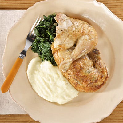 <p>For a comforting chicken dinner everyone will love, try this roast chicken recipe from Minetta Tavern chefs Riad Nasr and Lee Hanson.</p>
<p><b>Recipe:</b> <a href=" http://gogonow.org/recipefinder/roast-farmers-chicken-recipe%22 target="_blank"><b>Roast Farmers Chicken</b></a></p>