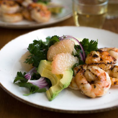 Grilled Shrimp and Grapefruit Salad