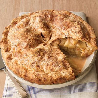 <p>A hint of cheddar cheese in the pie crust lends a savory contrast to the traditional apple filling.</p><p><b>Recipe:</b> <a href="/recipefinder/cheddar-crusted-apple-pie-recipe-mslo1010" target="_blank"><b>Cheddar-Crusted Apple Pie</b></a></p>
