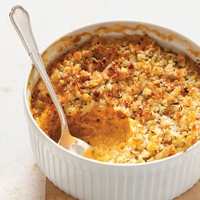 <p>Sage adds a savory note to sweet-potato casserole. Best of all: It can be made two days before the meal.</p><p><b>Recipe:</b> <a href="http://www.delish.com/recipefinder/sweet-potato-sage-butter-casserole-recipe-mslo1212" target="_blank"><b>Sweet Potato and Sage-Butter Casserole</b></a></p>
