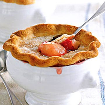 <p>Pears have held a significant place in history since ancient China and Greece. A symbol for immortality, they're also juicy and filled with flavor — making them a prime pick for a fruity dessert. Use refrigerated pie crust and in-season pears to make these <a href="http://www.womansday.com/Recipes/Little-Pear-Raspberry-Potpies-Recipe" target="_blank">Little Pear-Raspberry Potpies</a> for Christmas Eve dinner.</p>  												