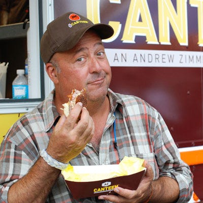 Andrew Zimmern <p><b>Kid:</b> Noah, 7 </p> <p><b>My Family Mealtime:</b> "Every year around Chanukah our family used to have potato pancake night and invited the whole neighborhood. It became so popular, and Noah loves latkes so much, that we started to serve them the moment September rolls around."</p>
<p><b>Kid's Favorite Recipe:</b> <a href="andrew-zimmern-potato-pancakes-recipe-del0912" target="_blank"><b>Andrew's Potato Pancakes</b></a></p>