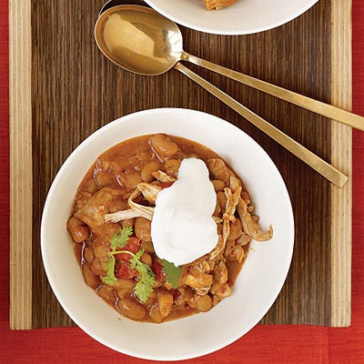Slow-Cooked Tex-Mex Chicken and Beans