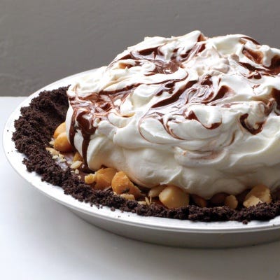 <p>Chocolate appears three times in this black-bottom pie: The crust is made of chocolate wafers, the filling is rum-flavored ganache topped with macadamia nuts, and the whipped cream topping is swirled with more chocolate.</p>
<p><strong>Recipe:</strong> <a href="../../../recipefinder/chocolate-black-bottom-pie-recipe-mslo1112" target="_blank"><strong>Chocolate Black-Bottom Pie</strong></a></p>

