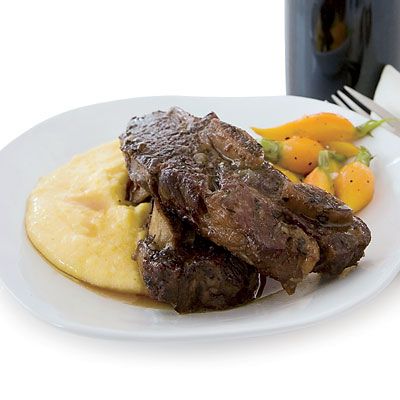 <p>Sommelier Clint Sloan of McCrady's in Charleston, South Carolina, swears by this easy short ribs recipe, adapted from the Joy of Cooking, because it brings out the flavors in the braising wine.</p><p><b>Recipe: </b><a href="/recipefinder/syrah-braised-short-ribs-recipe" target="_blank"><b>Syrah-Braised Short Ribs</b></a></p>