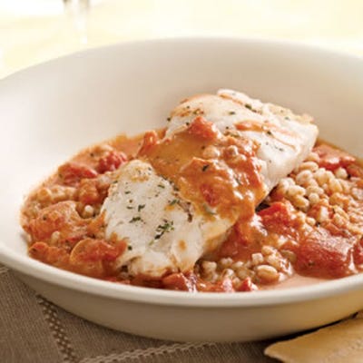 <p>This silky tomato sauce with a touch of cream makes mild-flavored cod sing. Serve with farro or rice and a salad of mixed greens.</p><p><b>Recipe: </b><a href="/recipefinder/cod-tomato-cream-sauce-recipe" target="_blank"><b>Cod with Tomato Cream Sauce</b></a></p>