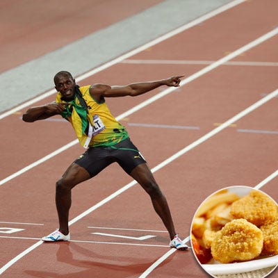 Usain Bolt: Chicken McNuggets