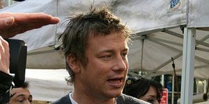 <p>Jamie Oliver is well known as a celebrity chef, but he is also known as an advocate for healthy school lunches. In early 2012, a report from the Physicians Committee for Responsible Medicine made news for criticizing Oliver's <i>Meals in Minutes</i>, characterizing the book as, "one of the worst cookbooks of 2011," from the health aspect.</p>

<p><a href="/food/recalls-reviews/jamie-oliver-cookbook-2011-unhealthiest-list"><b>Read the Whole Story</b></a></p>