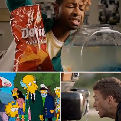 super bowl food ads