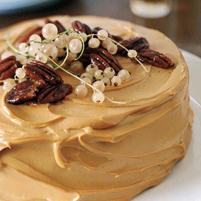 Pumpkin Cake with Caramel-Cream Cheese Frosting