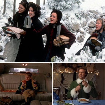There are certain scenes in holiday movies that make your mouth water with longing and other ones that compel you to push your plate away. From full Christmas breakfasts complete with sausage and muffins to deflated turkeys bone dry from overcooking, take a look at the most delicious — and disastrous — food scenes from our favorite holiday flicks.