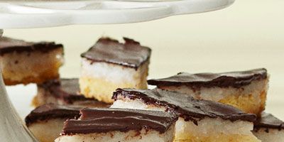 <p>Rich coconut milk custard is nestled between a layer of toasted coconut crust and smooth chocolate in these decadent bars.</p><p><b>Recipe: <a href="/recipefinder/coconut-joy-bars-recipe-ghk1212">Coconut Joy Bars</a></b></p>