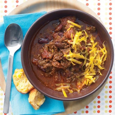<p>This recipe makes eight one-cup servings, which along with a hearty side like homemade cornbread or cheesy potatoes, makes enough for another stick-to-your-ribs meal for later in the week.</p><p><b>Recipe:</b> <a href="http://gogonow.org/recipefinder/30-minute-chili-recipe-mslo0212%22%3E%3Cb%3E30-Minute Chili</b></a></p>