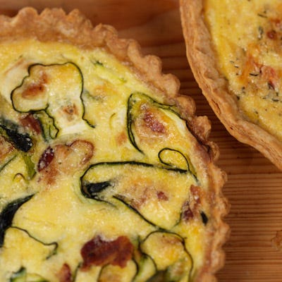 Bacon and Zucchini Quiche