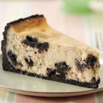 <p>If it seems like a shame to crush the OREO Cookies, one bite of this delectable cheesecake will change your mind.</p>

<p><b>Recipe:</b> <a href="/recipefinder/oreo-cheesecake-recipe-kft0313"><b>Oreo Cheesecake</b></a></p>