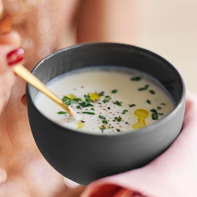 Cauliflower Soup with Crème Fraîche