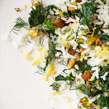 <p>Crunchy green pistachios and soft, nutrient-rich spinach add texture and color to this simple rice-based side.</p>
<p><strong>Recipe:</strong> <a href="../../../recipefinder/ rice-spinach-pistachios-recipe-opr0113" target="_blank"><strong>Rice with Spinach and Pistachios</strong></a></p>
