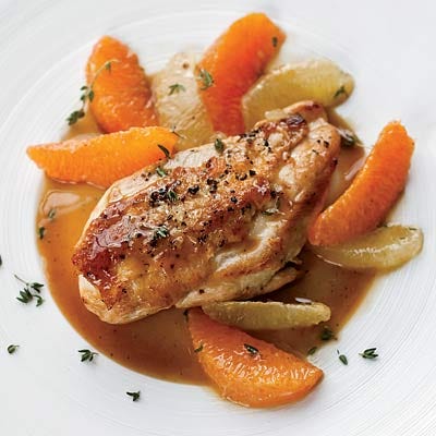 Pan-Roasted Chicken with Citrus Sauce
