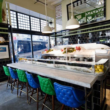 Daily: 5-7 p.m.
<br /><br />
April Bloomfield and Ken Friedman’s Ace Hotel seafood bar pairs six clams (littlenecks from Long Island or Wellfleet from Massachusetts) or oysters (a choice of east coast Bluepoints or west coast Totten Inlets) with a glass of sparkling Cava or pint of Sixpoint Oyster Stout for $18.
<br /><br />
<a href="http://www.thejohndory.com/" target="_blank">thejohndory.com</a>