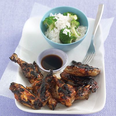 <p>Glazed with equal parts soy sauce, honey, and rice vinegar, these wings sizzle under the broiler while you prepare a simple broccoli-studded rice.</p><br /><p><b>Recipe:</b> <a href="/recipefinder/teriyaki-chicken-wings-recipe-mslo0710" target="_blank"><b>Teriyaki Chicken Wings</b></a></p>
