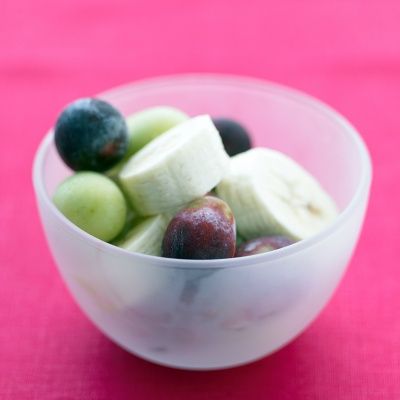 <p>Bananas and grapes turn into a delicious dessert-like snack when they're frozen.</p>
<p><strong>Recipe:</strong> <a href="http://www.delish.com/recipefinder/frozen-fruit-salad-recipe-mslo0812" target="_blank"><strong>Frozen Fruit Salad</strong></a></p>