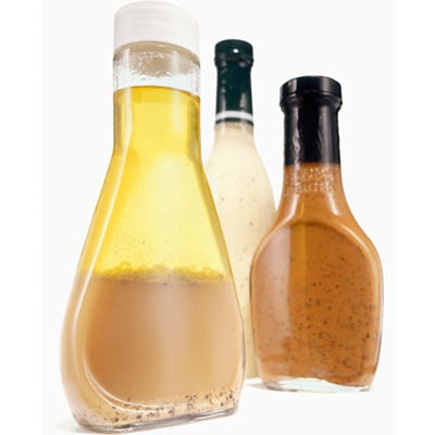 <p>Yes, you read that right. New research out of <a href="http://www.purdue.edu/newsroom/research/2012/120619FerruzziSalad.html"> Purdue University </a> revealed that your body needs a little fat to help absorb the disease-fighting phytochemicals in salad's veggies. So choose an olive oil–based vinaigrette (that way you're getting healthy fats), and remember that portion size still counts, says Dawn Jackson Blatner, RD, author of <i> The Flexitarian Diet </i> : A 2 Tbsp serving goes a long way.
</p>