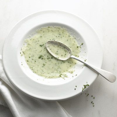 <p>As the weather warms, try this lunch-date favorite. The cucumber-mint soup is made creamy with plain yogurt. Garnish with rose petals for a pretty presentation.</p><br /><p><b>Recipe: <a href="/recipefinder/chilled-cucumber-soup-mint-leaves-recipe" target="_blank">Chilled Cucumber Soup with Mint Leaves</a> </b></p>