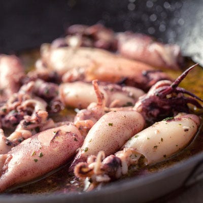 Chinese folklore says that women should not eat rabbit or chicken when pregnant or her baby will be born with a hoarse voice. Chinese women are also supposed to avoid crab and squid, as it's believed that crab with make the child mischievous and squid causes the uterus to sick during delivery! Yipes. Cold foods like bean sprouts and bananas should be avoided during the first trimester, the folklore continues, and eating light colored foods will result in fair-skinned babies!