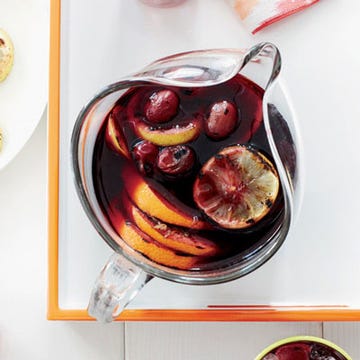 <p>Michael Chiarello prefers cooking fruit near the beginning of the grilling session, when the grate is cleanest. Here, grilled oranges, lemons and grapes add a wonderful, subtle smokiness to sangria. If you grill twice as much fruit as the recipe calls for, you'll be all ready to make a second batch.</p><p><b>Recipe: </b><a href="http://gogonow.org/grilled-citrus-grape-sangria-recipe-fw0613%22 target="_blank"><b>Grilled Citrus and Grape Sangria</b></a></p>