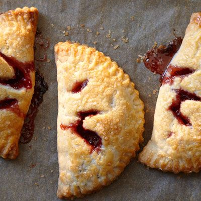 <p>These easy-to-eat hand pies can be filled with any fresh, seasonal fruit and jam combination you like.</p><p><b>Recipe: </b><a href="http://www.delish.com/recipefinder/strawberry-apricot-hand-pies-recipe-opr0811" target="_blank"><b>Strawberry or Apricot Hand Pies</b></a></p>