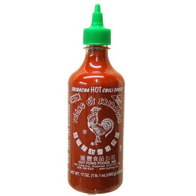 Sriracha <p>Sriracha is probably one of the most popular hot sauces currently on the market, and one of the most recognizable, thanks to its now-ubiquitous red rooster label. Made by Huy Fong Foods Inc., this simple but supremely tasty sauce is made from only a few ingredients, like ripe red jalapeño chilies, vinegar, and garlic. Though it has been produced using the same recipe since the 1980s, Sriracha has achieved cult status in recent years, showing up in a multitude of other products, on restaurant menus, and even has two <a href="http://www.barnesandnoble.com/s/The-Sriracha-Cookbook?store=allproducts&keyword=The+Sriracha+Cookbook" target="_blank">cookbooks</a> dedicated to it.</p>
<p><a href="http://www.huyfong.com/no_frames/sriracha.htm" target="_blank">huyfong.com</a></p>