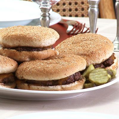 <p>The secret to these juicy, beefy burgers is simple: Use fresh-ground chuck roast, fire up the grill really hot, and use kosher salt for flavoring.</p><p><b>Recipe: <a href="/recipefinder/cristinas-no-fuss-cheeseburgers-opr0410-recipe" target="_blank">Cristina's No-Fuss Cheeseburgers</a></b></p>