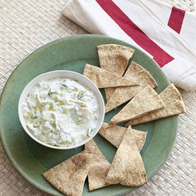 <p>Served chilled with pita chips or cut up veggies, this recipe is perfect for summer weather.</p><p><b>Recipe: <a href="http://www.countryliving.com/recipefinder/cucumber-yogurt-dip-recipe-clv0610"target="_blank">Cucumber Yogurt Dip</a></b></p>
