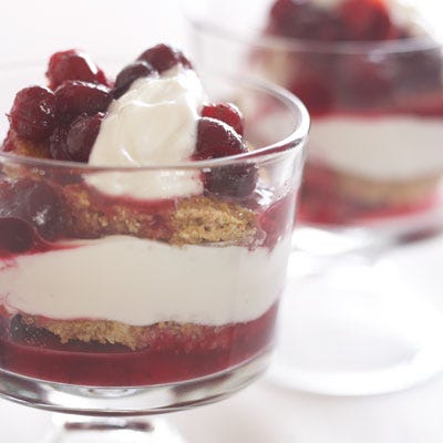 Cranberry Cornbread Parfait Recipe