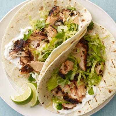 <p>You'll know your salmon is done cooking when it flakes easily — which makes preparing these tacos a cinch. Simply layer the cooked chunks into the tortillas and top with the remaining ingredients. For added heat, try thin slices of jalapeño.</p><p><b>Recipe: </b><a href="http://gogonow.org/recipefinder/blackened-salmon-soft-tacos-recipe%22 target="_blank"><b>Blackened Salmon Soft Tacos</b></a></p>